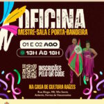 Casa de Cultura Raízes abre inscrições para oficina gratuita de Mestre-Sala e Porta-Bandeira em Ferraz de Vasconcelos